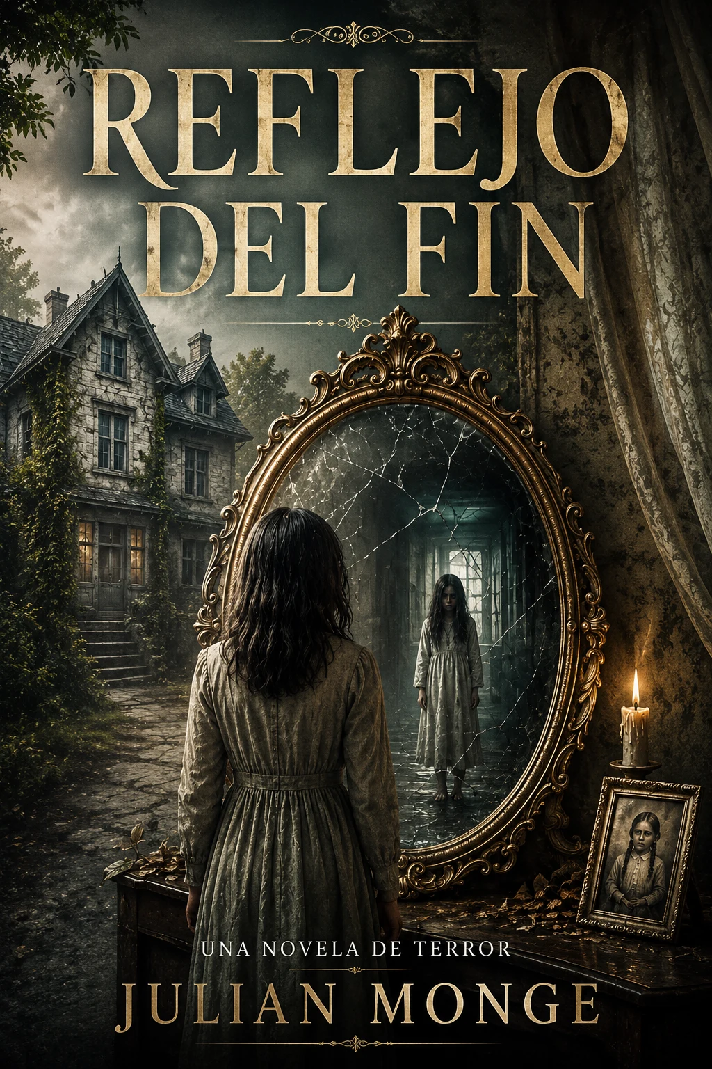 Portada de Reflejo del Fin, una novela de terror de Julian Monge